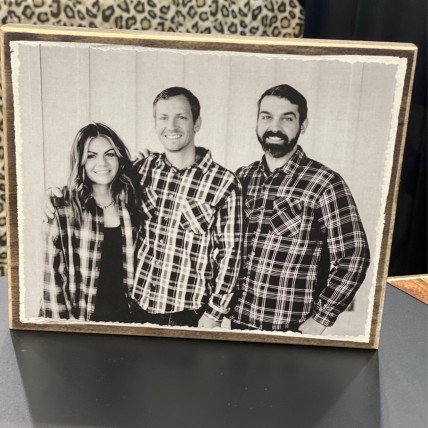 8X10  BLACK AND WHITE PHOTO BLOCK